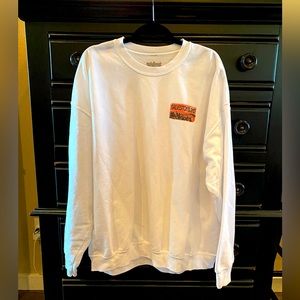 Rainforest Cafe Galveston, TX white graphic sweatshirt